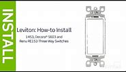 How to wire a 3-Way Light Switch | Leviton