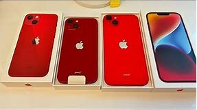 IPhone 14 Plus vs iPhone 13 (Product Red) Unboxing