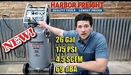 Fortress 26 Gallon 175 PSI Ultra Quiet Vertical Shop/Auto Air Compressor from Harbor Freight