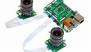 Arducam 12MP*2 Synchronized Stereo Camera Bundle Kit for Raspberry Pi and Pi zero, Two 12.3MP 477P Camera Modules with CS Lens and Camarray Stereo Camera HAT - Arducam