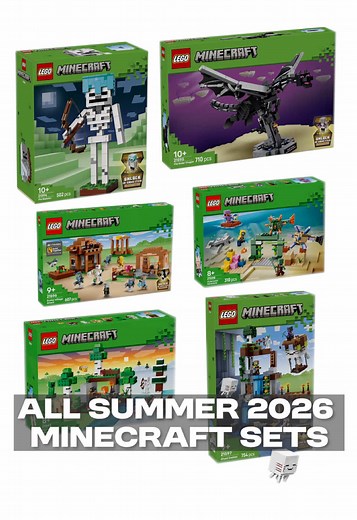 All Lego Minecraft sets for summer 2026! #lego #minecraft
