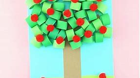 How to Make a 3D Paper Apple Tree Craft