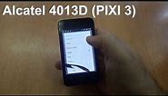 Alcatel PIXI 3 (4013D) Incoming Call And Ringtones, входящий звонок, мелодии и сигналы сообщений