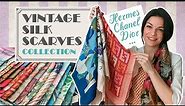Vintage SILK SCARVES COLLECTION - Designer scarves - High end brands