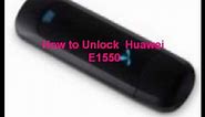 Huawei E1550 Unlock Code - Free Instructions