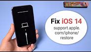 How to Fix support.apple.com/iphone/restore on iOS 14 iPhone 11 Pro/11/XR/X /8/7 2020