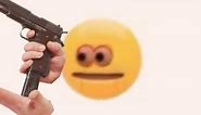 vibe check emoji gun meme