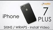 iPhone 7 PLUS CARBON Fibre Skin - INSTALL VIDEO / Review