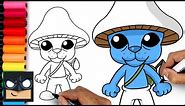 How To Draw Smurf Cat