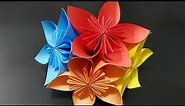Origami Kusudama Flower Tutorial | How to Make Kusudama Paper Flower | Easy Origami Instructions