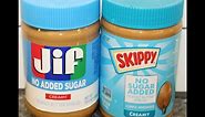 JIF vs Skippy: No Sugar Added Peanut Butter Blind Taste Test & Comparison