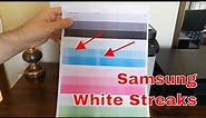 How to Fix White Streaks on Prints • Samsung CLP-360/365W, C410W, C460W, CLX-3305, HP 150A ecc.