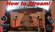 How to LIVE STREAM (My full detailed setup tour) | OBS + G7x iii + Logitech c920 + zoom H6