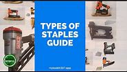 A Guide to The Different Types of Staples