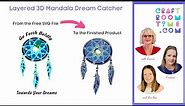 Layered 3D Mandala Dream Catcher Free SVG