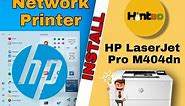 HP LaserJet Pro M404dn A4 Printer Driver Install | Network Configuration