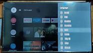 How to change TCL android TV Menu languages..