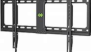 USX MOUNT Fixed TV Wall Mount, Low Profile TV Mount for Most 37-86 Inch Flat Screen TVs, Max VESA 600x400mm Wall Mount TV Bracket Holds up to 132 lbs, Fits 16"/18"/24" Wood Studs, Quick Release Lock
