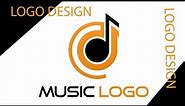 Music Logo ! How To Make A Music Logo Using Adobe Illustrator CC - Logo Design Tutorial