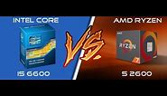 AMD vs Intel | Ryzen 5 2600 vs Core i5 6600 | Comparison in 6 games