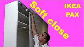 IKEA PAX sliding doors soft close instructions