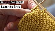 4 easy knitting steps for beginners