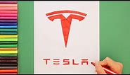 How to draw the Tesla Logo