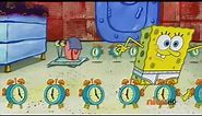 spongebob alarm clock meme