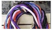 Soft Cotton Rope Durable Thick Rope Skin Friendly Smooth Cotton Rope 10 Meters/32 Feet 8MM Multipurpose Protecting Ending Twisted Long Rope (4 Color-Black Red Pink Purple)
