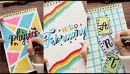 Top 7 Easy Assignment Front Pages for February | DIY Notebook Cover Designs | NhuanDaoCalligraphy
