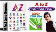 A To Z alphabet Logo Design 2024 Free Cdr Files Download Coreldraw -