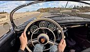1957 Porsche 356 Speedster - Classic Autumn Driving Experience (POV Binaural Audio)