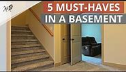 5 Things a Basement Should Have: Basement Remodeling Ideas