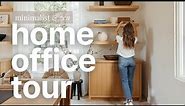 Minimalist Home Office Makeover | Tour My Productive, Zen WFH Setup