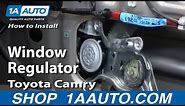 How to Replace Window Regulator 97-01 Toyota Camry