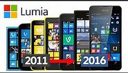 Evolution of Nokia / Microsoft Lumia Smartphones 2011-2016