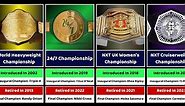 Retired Championships And Belts From The WWE
