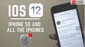 🔥LIVE iOS 12 Installation On iPhone 5S and all devices!🔥 | TUTORIAL