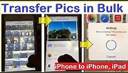 How to transfer multiple photos from iPhone to another iPhone, iPad