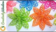 How To Make This Colored Paper Floral Decoration