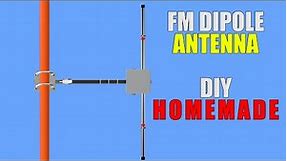 FM Radio Station Antenna DIPOLE For FM Transmitter DIY Design For Radio Station Broadcast homemade