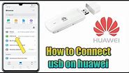 How to Connect USB on Huawei|USB connect in huawei devices| Huawei phone main USB connect Kaise kare