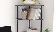 Desktop Corner Stand, 3 Level Corner Storage Organizer, for Small Spaces, Home Office, Kitchen, Bathroom, 11.8 "L x 11.8" W x 19.2 "H (Slate)