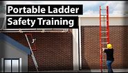 Portable Ladder Safety Training | OSHA Rules, Fall Protection, Accessories, Workplace Safety