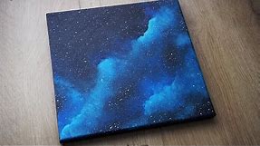 Galaxy Painting on Canvas | How To Paint a Galaxy | Step by Step Galaxy Acrylic Painting