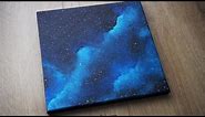 Galaxy Painting on Canvas | How To Paint a Galaxy | Step by Step Galaxy Acrylic Painting