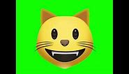 Emoji - Green Screen - Pantalla Verde || Grinning Cat Face - Cara de gato Sonriente