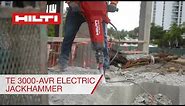 Hilti TE 3000-AVR Heavy-duty electric jackhammer introduction