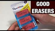 Paper Mate Pink Pearl Erasers - Review and Erasing Test