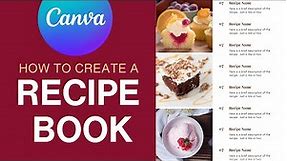 How to Create a Recipe eBook with Canva